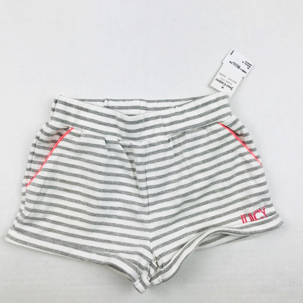 Girl's Juicy Couture White and Grey Stripe…
